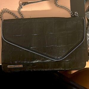 Nine West Envelope Clutch Purse. Retro Faux Leather.